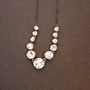 Paparazzi Silver Necklace with Clear Accents